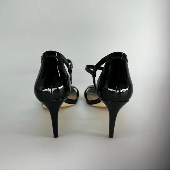 Michael Kors Black Patent Leather Ankle-Strap Heels - Picture 7 of 12